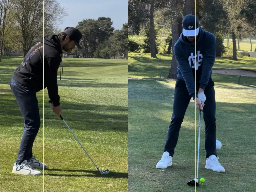 Face-on and down-the-line swing analysis